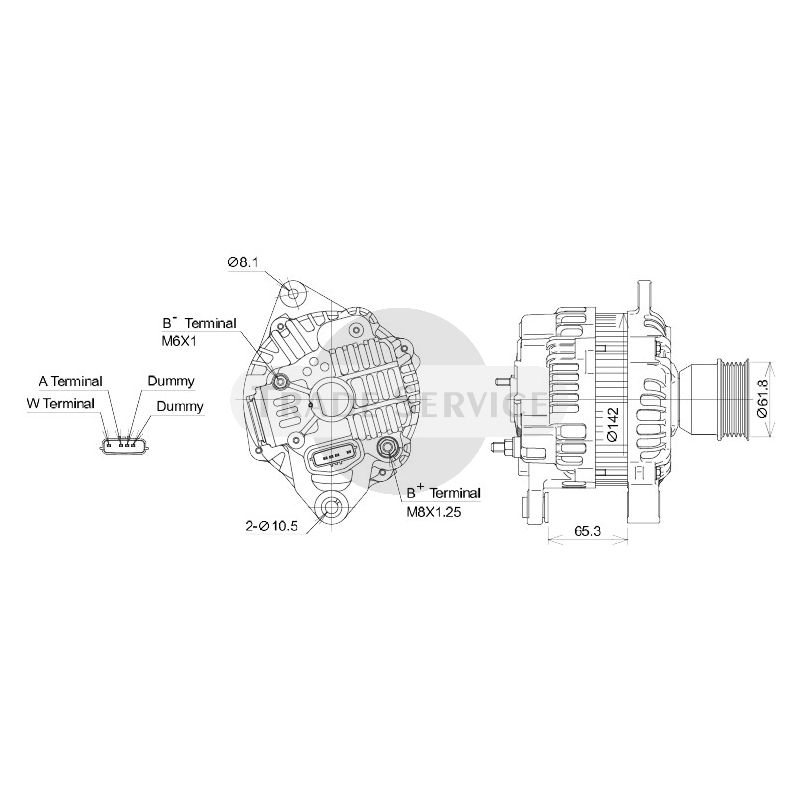 A4TR5091 / A004TR5091 (AM) Mitsubishi Generator