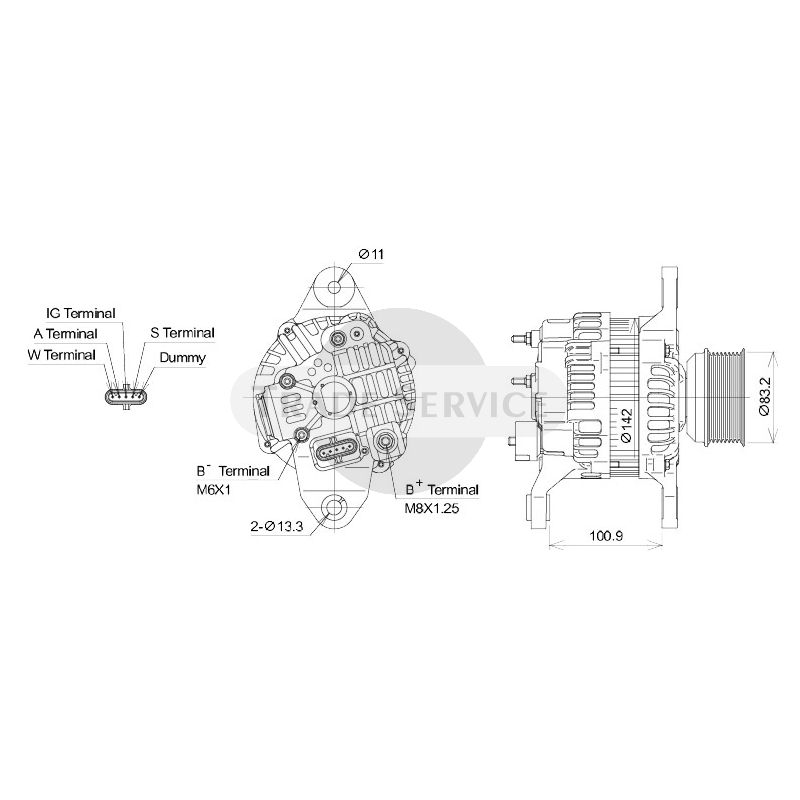 A4TR5391 / A004TR5391 (AM) Mitsubishi Generator