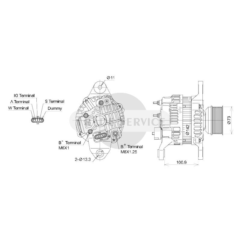 A4TR5392 / A004TR5392 (AM) Mitsubishi Generator