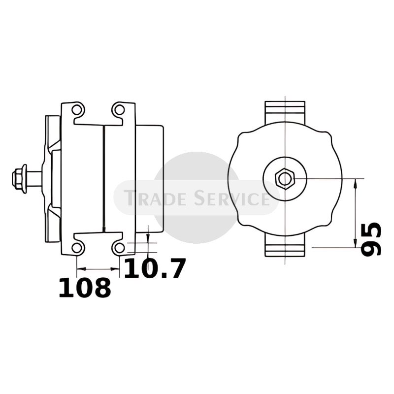 11.204.675 AAT3370 MG163 MAHLE (Letrika, Iskra) Generator (11204675)
