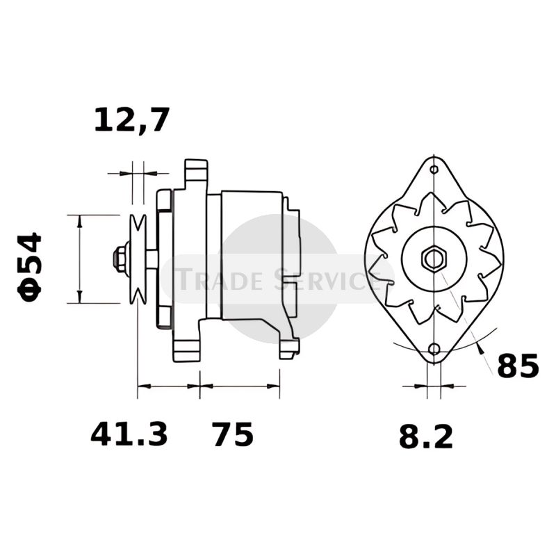 11.205.573 AAK4765 MAHLE (Letrika, Iskra) Generator MG1188