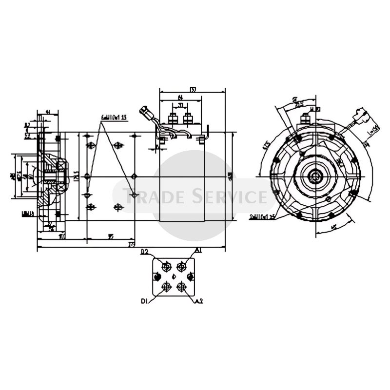 11.216.111 AMT4650 MM347 MAHLE (Letrika, Iskra) DC-Motor (11216111)