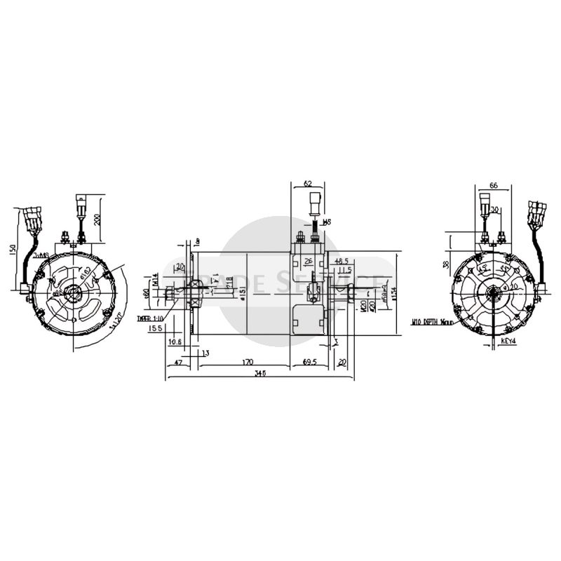 11.217.090 AML7114 MM343 MAHLE (Letrika, Iskra) DC-Motor (11217090)