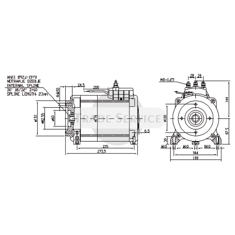 11.217.073 AMT7207 MM362 MAHLE (Letrika, Iskra) DC-Motor (11217073)