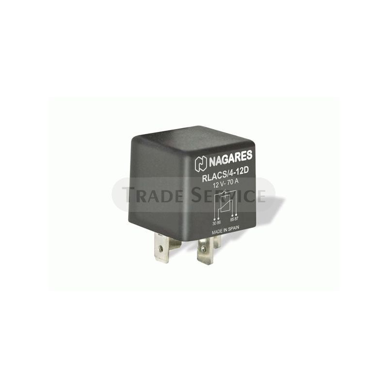MR36 MAHLE (Nagares) RLACS/4-12D Arbeitsstrom Relais mit Diode