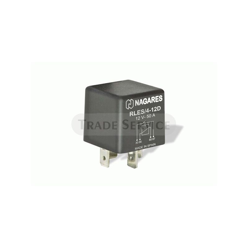 MR49 MAHLE (Nagares) RLES/4-12D Arbeitsstrom Relais mit Diode
