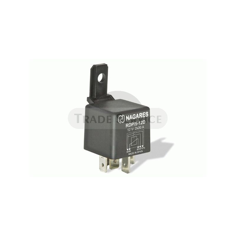 MR9 MAHLE (Nagares) RDP/5-12D Arbeitsstrom Relais mit Diode