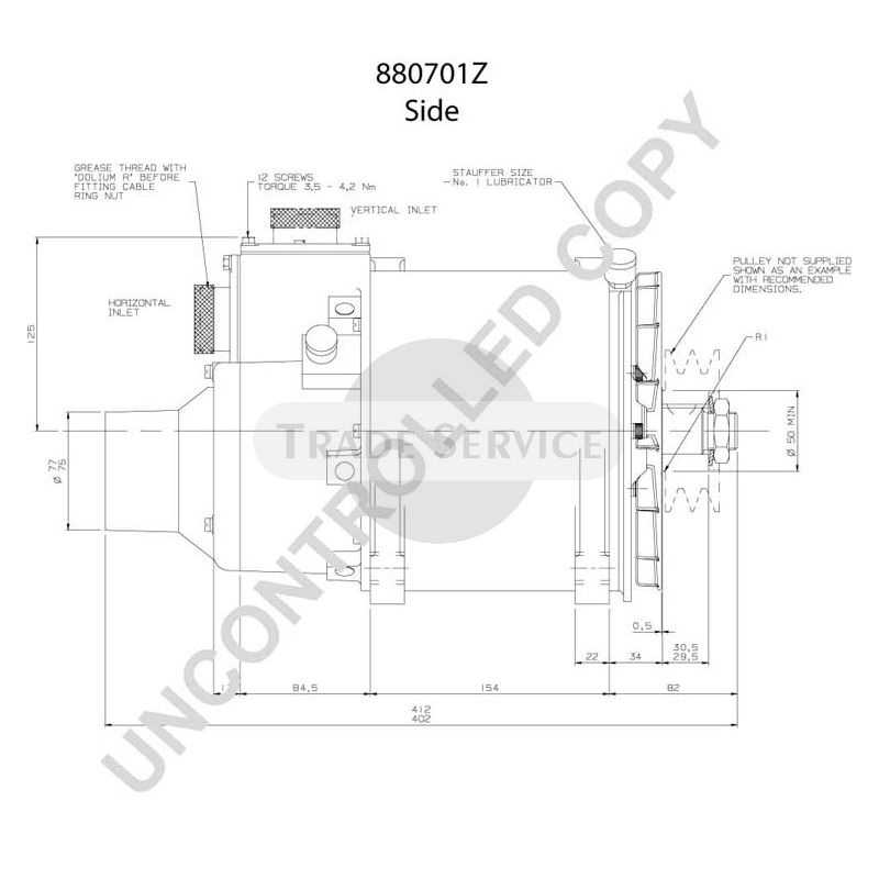 880701Z Prestolite Generator