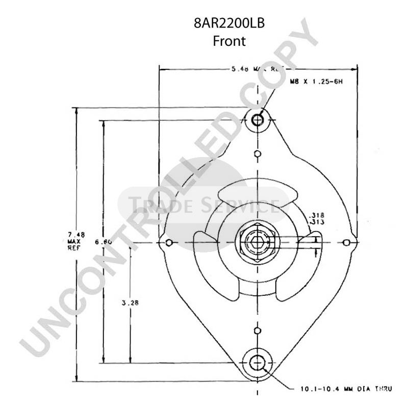 8AR2200LB Prestolite Generator