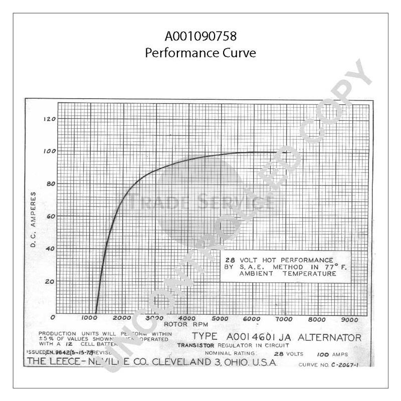 A001090758 Prestolite Generator