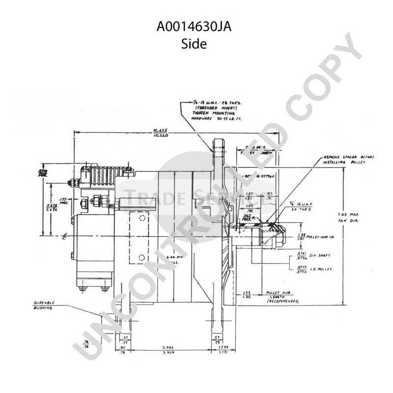 A0014630JA Prestolite Generator
