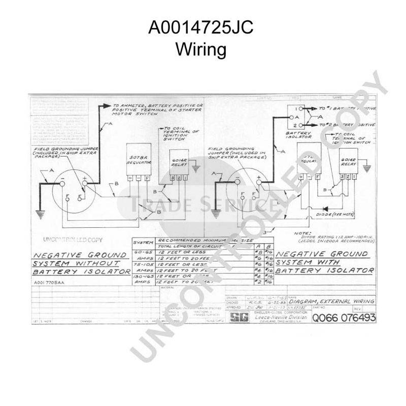 A0014725JC Prestolite Generator