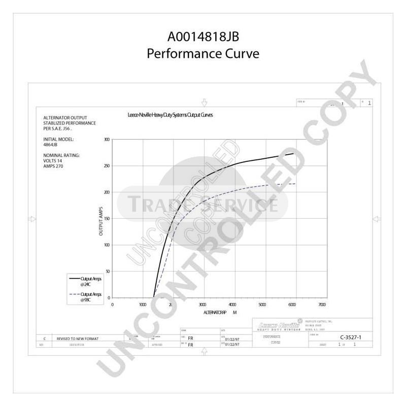 A0014818JB Prestolite Generator
