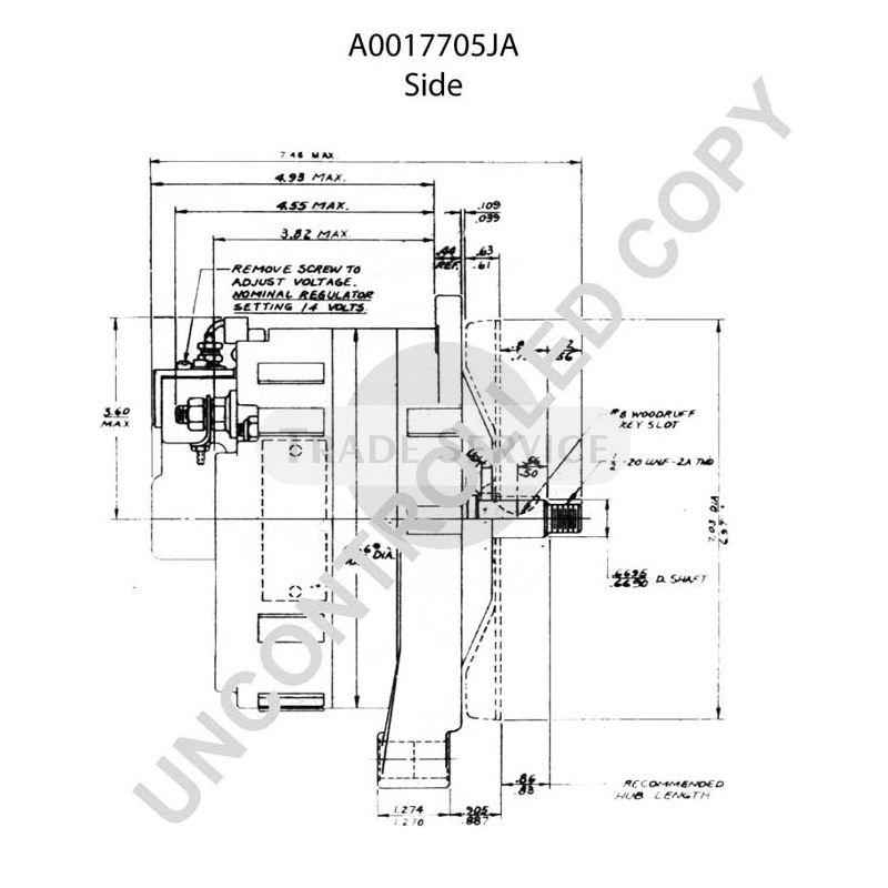 A0017705JA Prestolite Generator