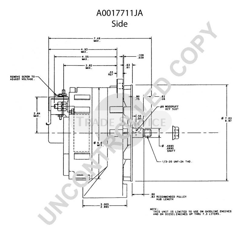 A0017711JA Prestolite Generator