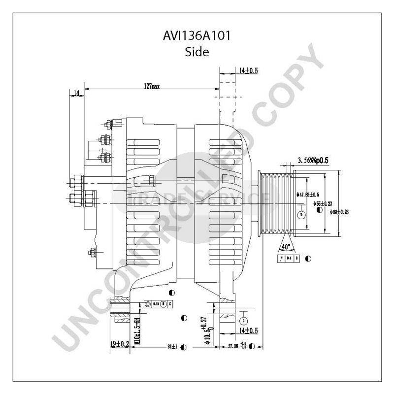 AVI136A101 Prestolite Generator