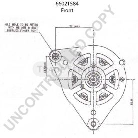 66021584 Prestolite Generator