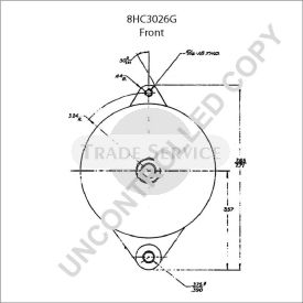 8HC3026G Prestolite Generator