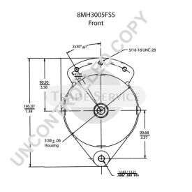 8MH3005FSS Prestolite Generator