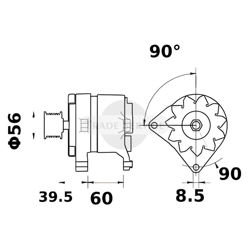 11.204.755 AAK4980 MG625 MAHLE (Letrika, Iskra) Generator (11204755)
