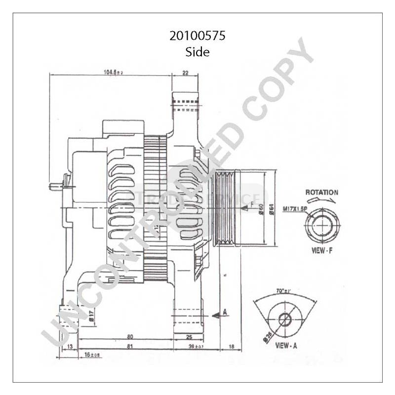 20100575 Prestolite Generator