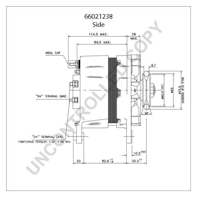 66021238 Prestolite Generator