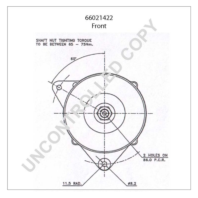 66021422 Prestolite Generator