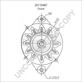 20110487 Prestolite Generator