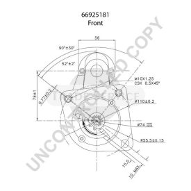 66925181 Prestolite Anlasser
