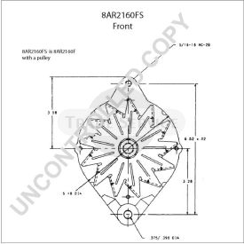 8AR2160FS Prestolite Generator
