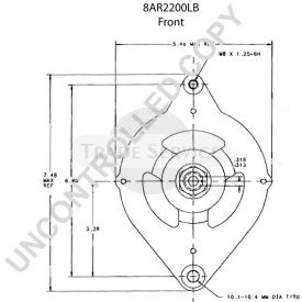 8AR2200LB Prestolite Generator