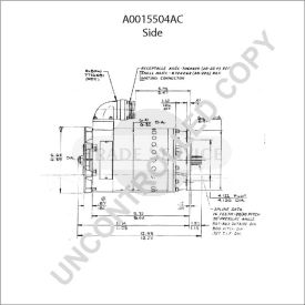 A0015504AC Prestolite Generator