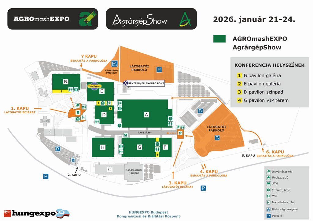 AGROmashEXPO - AgrárgépShow 2026 Karte